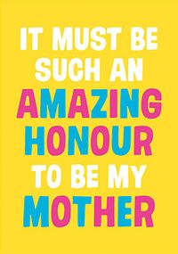 Tap to view Amazing Honour Mother's Day Card