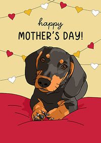 Tap to view Dachshund Mother's Day Card