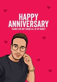 Tap to view Thanks for Not Stealing Anniversary Card