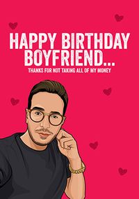 Tap to view Boyfriend Thanks for Not Stealing Birthday Card