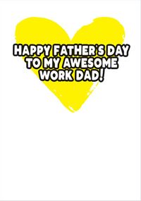 Tap to view Happy Father's Day Work Dad Card