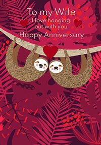 Tap to view Wife I Love Hanging With You Anniversary Card