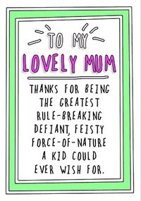 Tap to view Force Of Nature Mother's Day Card