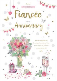 Tap to view Fiancée On Our Anniversary Card