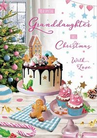 Tap to view Granddaughter at Christmas Cake Card