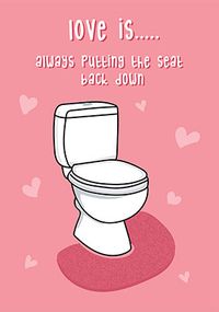 Tap to view Toilet Seat Valentine Card