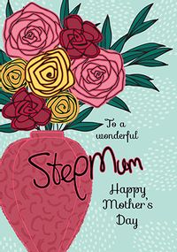 Tap to view Step Mum Mother's Day Vase Card