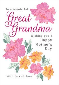 Tap to view Great Grandma Floral Mother's Day Card