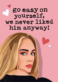 Tap to view We Never Liked Him Anyway Divorce Card