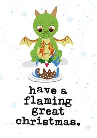 Tap to view Flaming Great Christmas Card