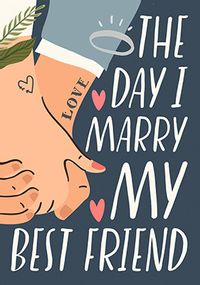 Tap to view Today I marry my Best Friend Wedding Card