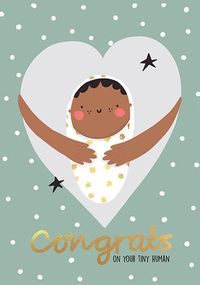 Tap to view Congrats On Your Tiny Human New Baby Card