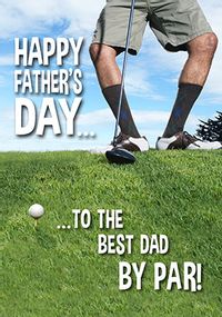 Tap to view Best Dad By Par Father's Day Card1