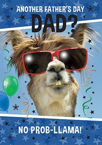 Tap to view Another Father's Day? No Prob-llama Card