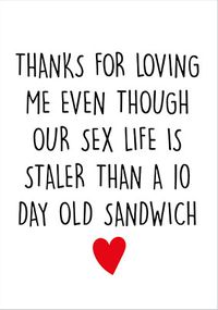 Tap to view Staler than a 10 Day Old Sandwich Anniversary Card
