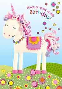 Tap to view Have A Lovely Birthday Unicorn Card
