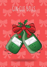 Tap to view Gin-gle Bells Christmas Card