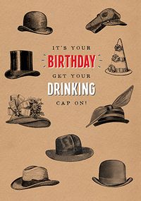 Tap to view Drinking Cap Birthday Card