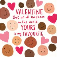 Tap to view Favourite Face Valentine Card