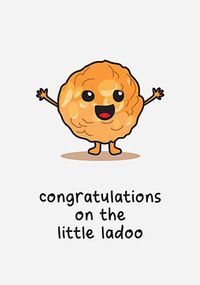 Tap to view Congrats on the Little Ladoo New Baby Card