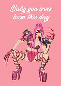 Tap to view Born This Day Birthday Card