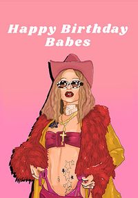 Tap to view Babes Birthday Card