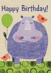 Tap to view Hippo Birthday Card