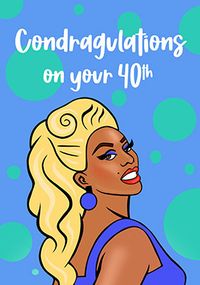 Tap to view Condragulations on Your 40th Birthday Card