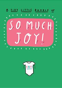 Tap to view So much Joy New Baby Card