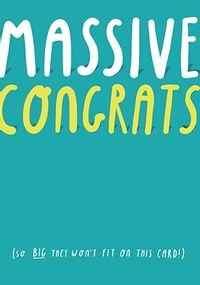 Tap to view Massive Congrats Card