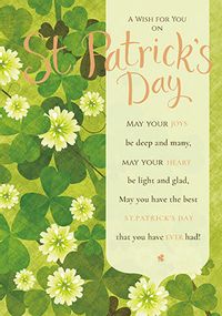 Tap to view A Wish for You on St Patrick's Day Card