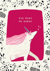 Tap to view Horny Unicorn Valentine Card