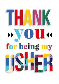 Tap to view Wedding Thank You Usher Card