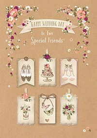 Tap to view Two Special Friends Wedding Card