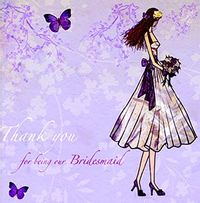 Tap to view Wedding Card - Thank You For Being Our Bridesmaid