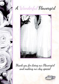 Tap to view A Wonderful Flower Girl Wedding Card