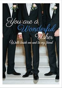 Tap to view Photographic Usher Wedding Thank You Card