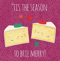 Tap to view Brie Merry Cheesy Christmas Card