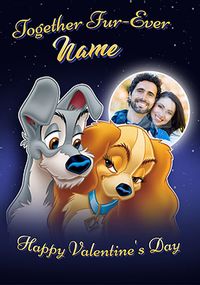 Tap to view Lady and the Tramp Photo Valentine's Day Card