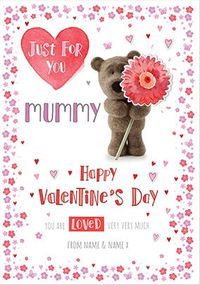 Tap to view Barley Bear Mummy Valentine's Personalised