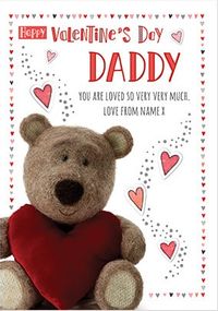 Tap to view Barley Bear Daddy Valentine's Personalised Card