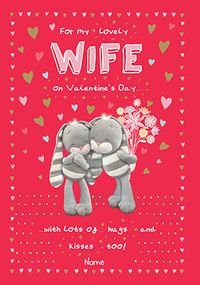 Tap to view Hugs And Kisses Wife Valentine Card