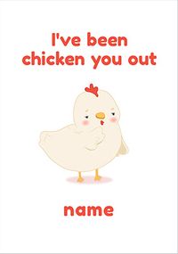 Tap to view I've Been Chicken You Out Personalised Card
