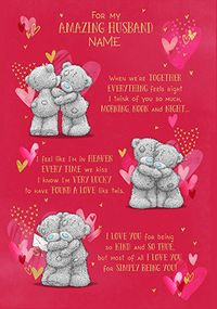 Tap to view Amazing Husband Me To You Personalised Giant Valentine's Card