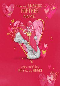 Tap to view Partner Key To My Heart Valentine's Card