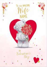 Tap to view Amazing Wife Me To You Personalised Giant Valentine's Card