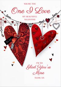 Tap to view The One I Love Giant Personalised Valentine Card