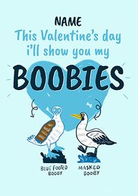 Tap to view I'll Show You My Boobies Personalised Valentine Card