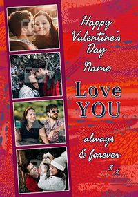Tap to view Love You Always and Forever Photo Valentine's Card