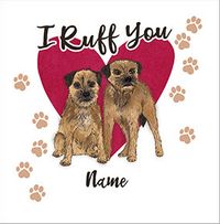 Tap to view I Ruff You Personalised Card